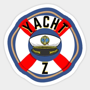 Yacht Z Logo Only Sticker